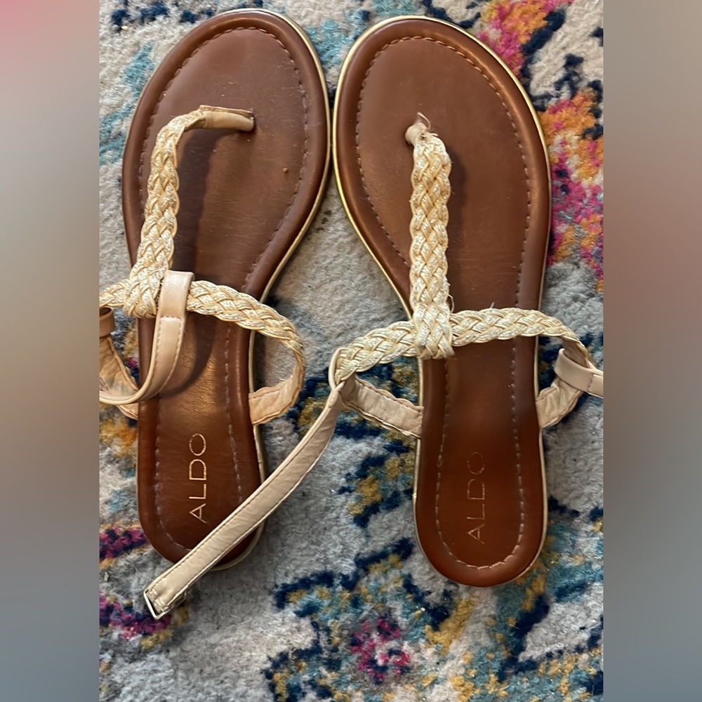 Gold sandals